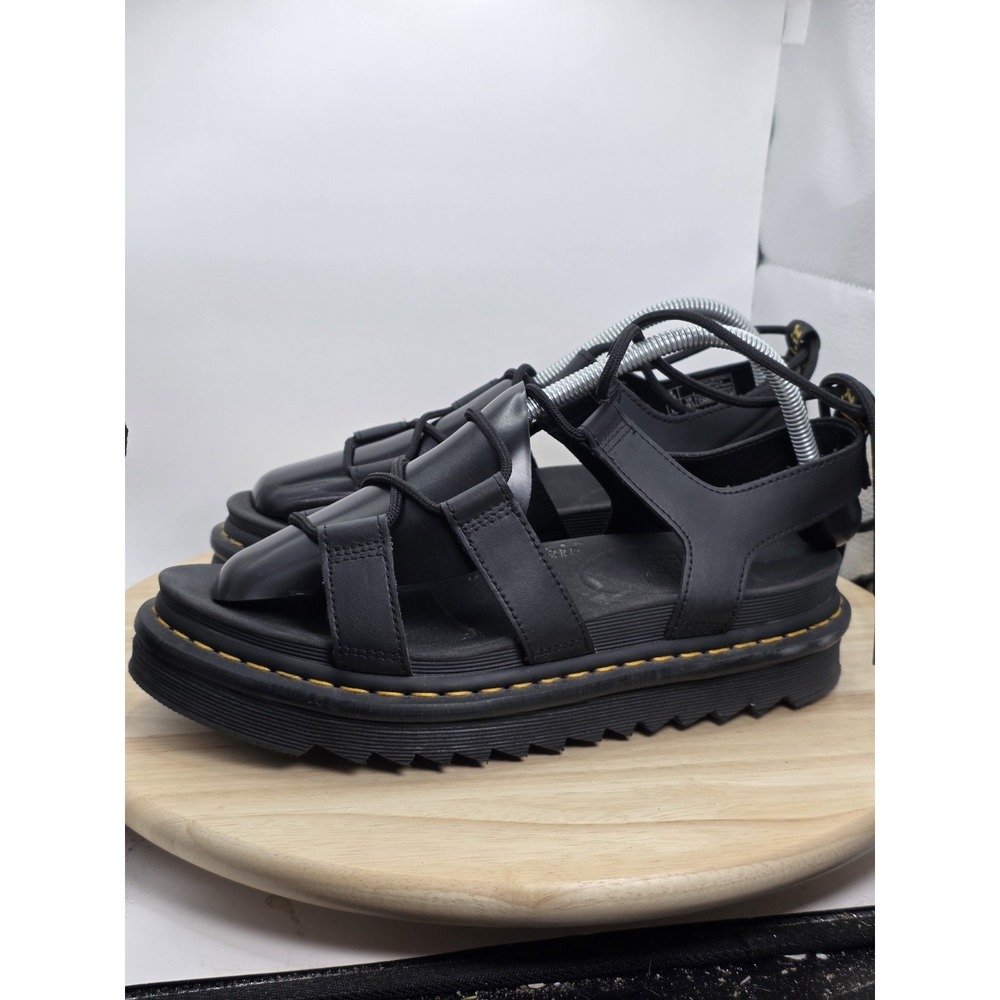Women's Size 10 - Dr Martens Doc Nartilla Sandals Black Gladiator Style Sandal